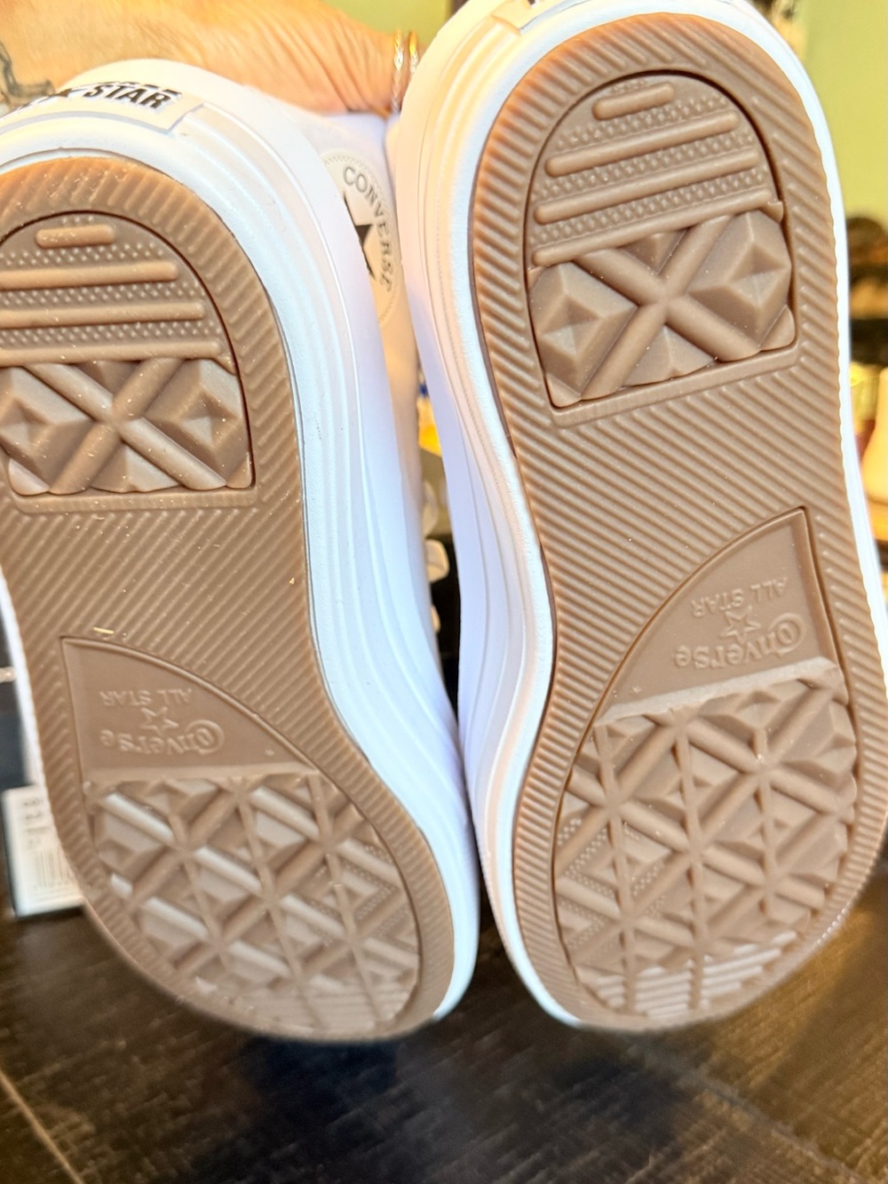 Converse White High-Top Platform Sneakers - Picture 3 of 9
